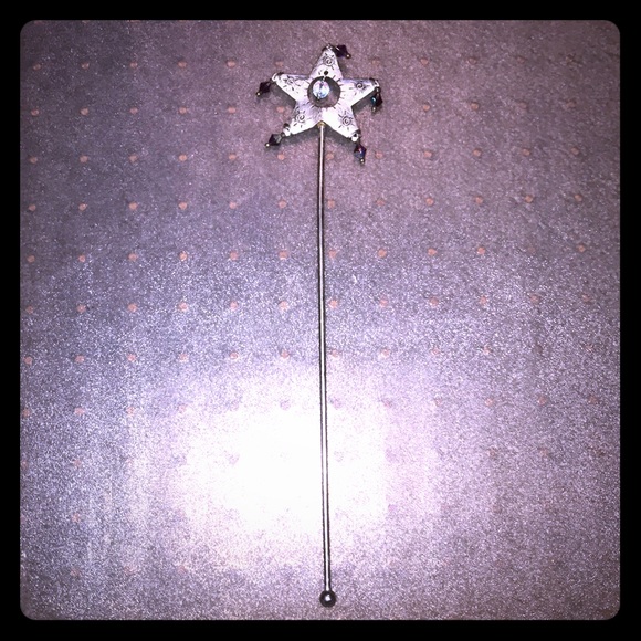 WAND, new: METAL CRYSTAL STAR WAND, Sturdy, star wand magic princess wand - Picture 3 of 4